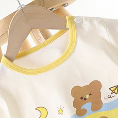 Cuddle Time Baby Girls Cotton Lounge Set – Comfortable Two-Piece Outfit