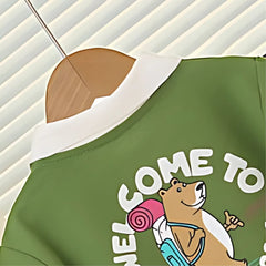 Smart Trendy Boys T-shirt and Bottom Set – Cotton Blend Kids’ Outfit, Comfortable & Stylish