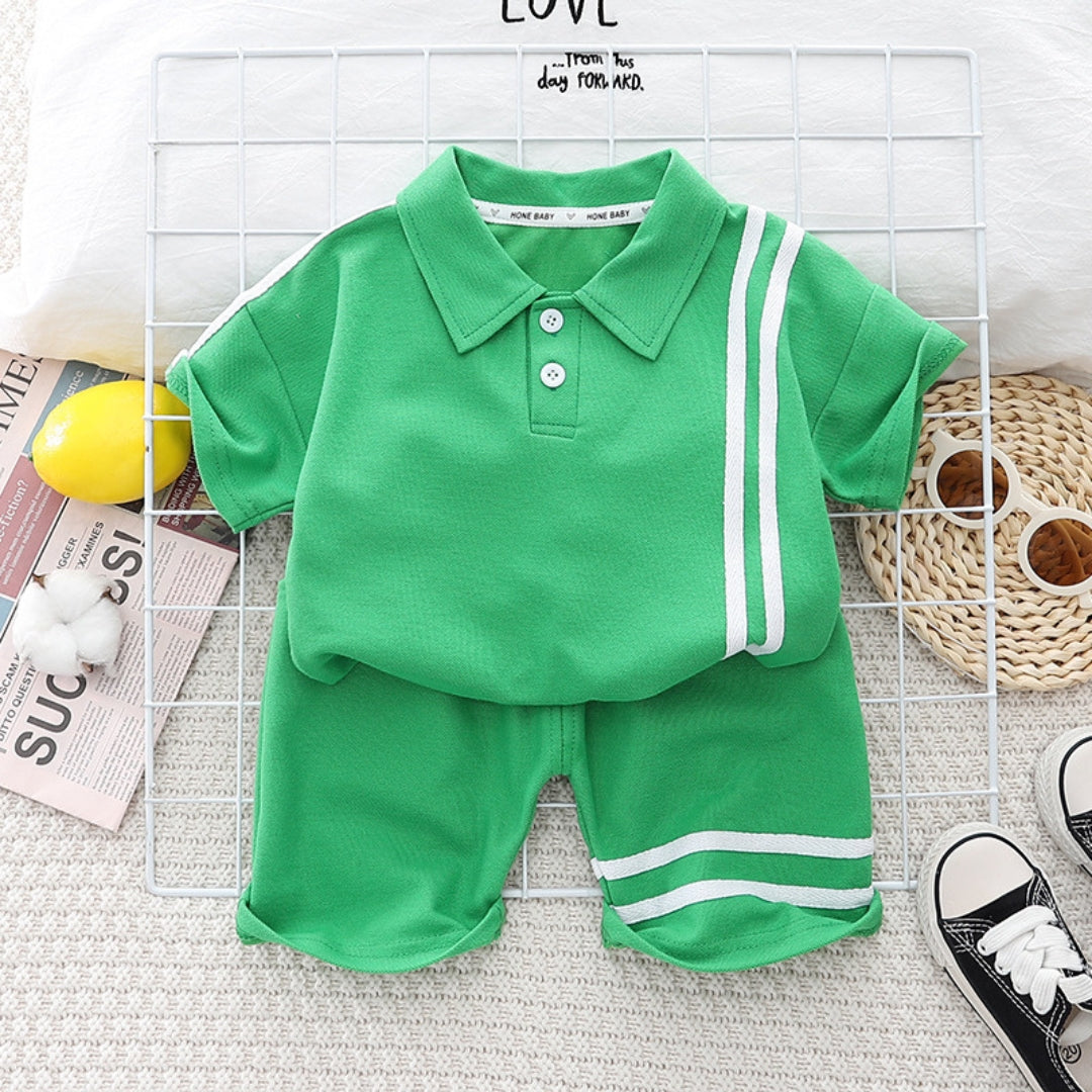 Everyday Smart Boys Cotton Casual Outfit Set – Comfortable Top and Bottom