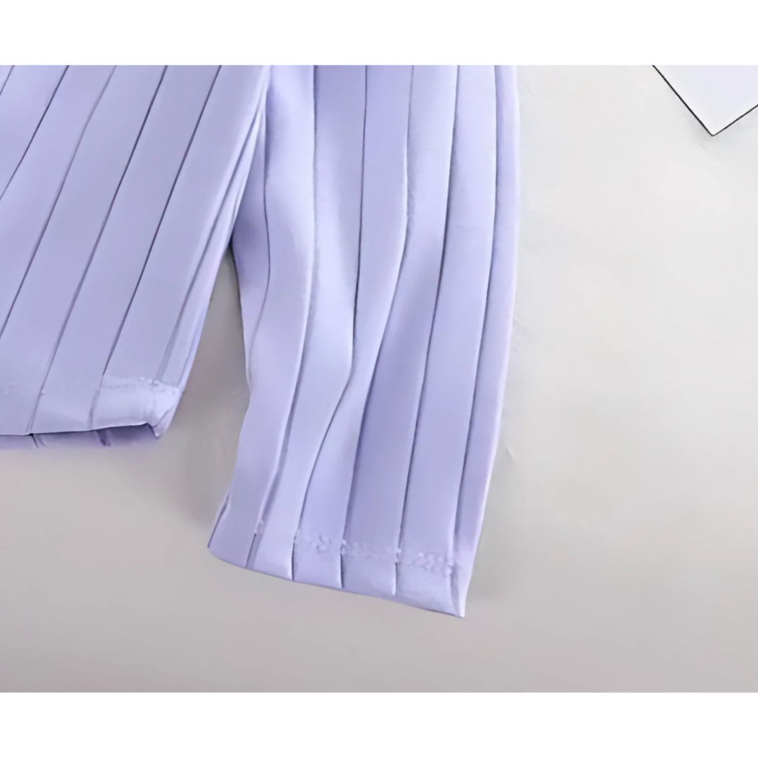 Lavender Girls Simplicity Top – Soft Cotton Blend Casual Long Sleeve Shirt