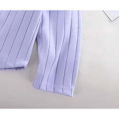 Lavender Girls Simplicity Top – Soft Cotton Blend Casual Long Sleeve Shirt