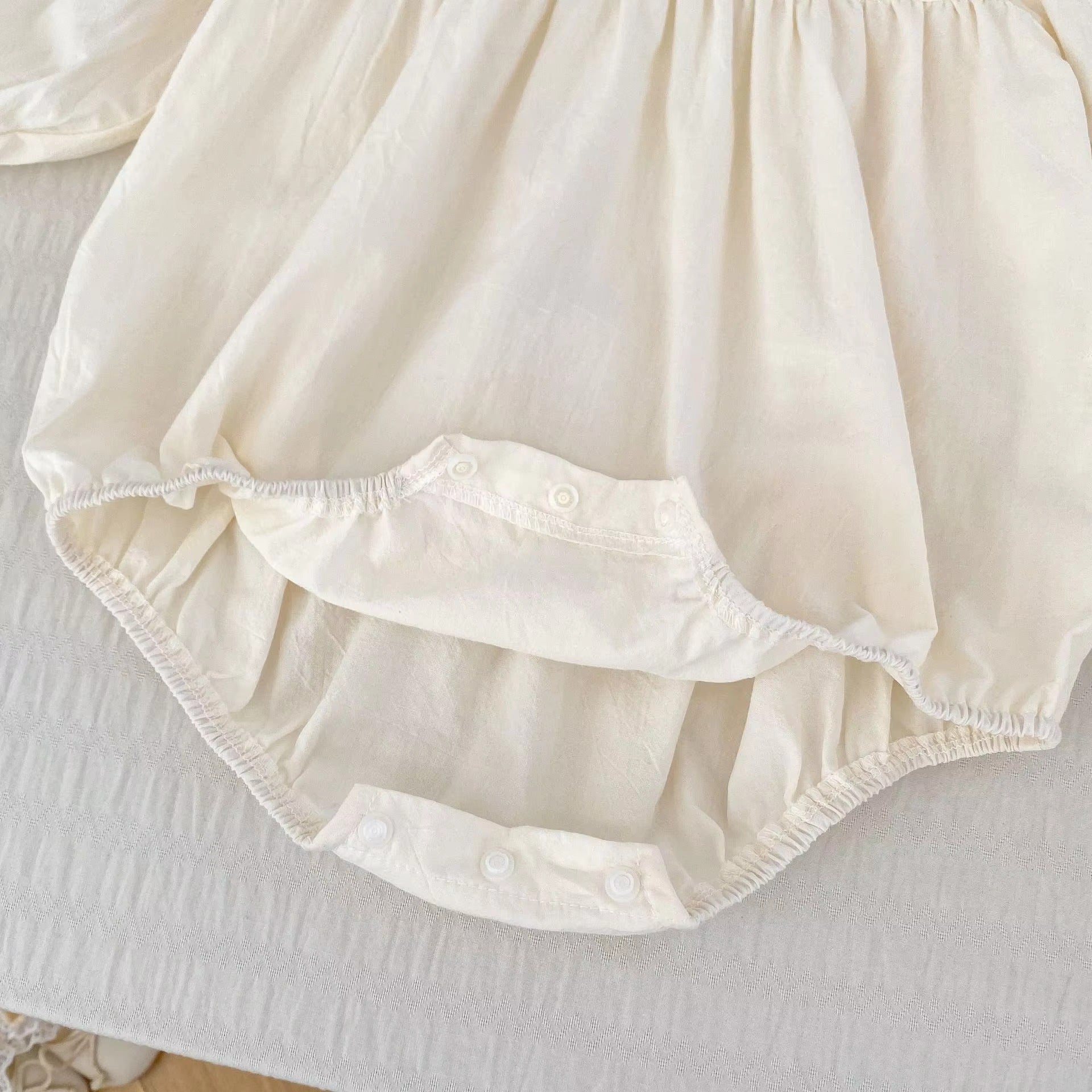 Layla 2-in-1 Baby Girls Romper and Dress Set – Soft Cotton Blend Outfit