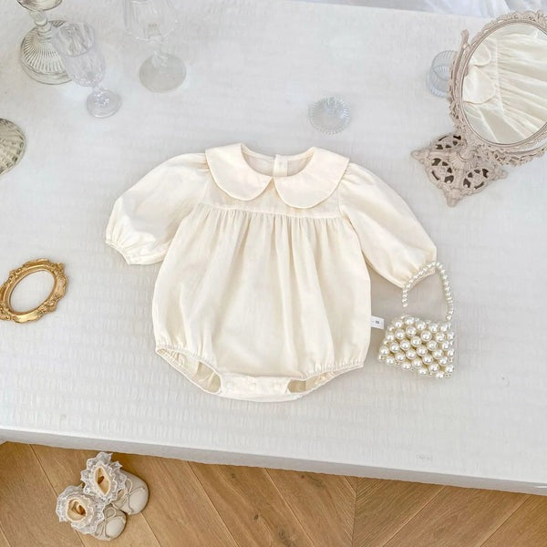 Layla 2-in-1 Baby Girls Romper and Dress Set – Soft Cotton Blend Outfit