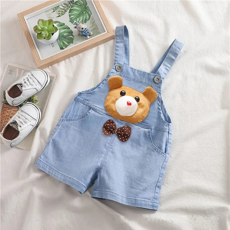 Light Denim Unisex Kids 3D Teddy Jumpsuit – Stylish and Durable One-Piece Outfit