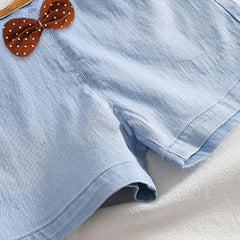 Light Denim Unisex Kids 3D Teddy Jumpsuit – Stylish and Durable One-Piece Outfit