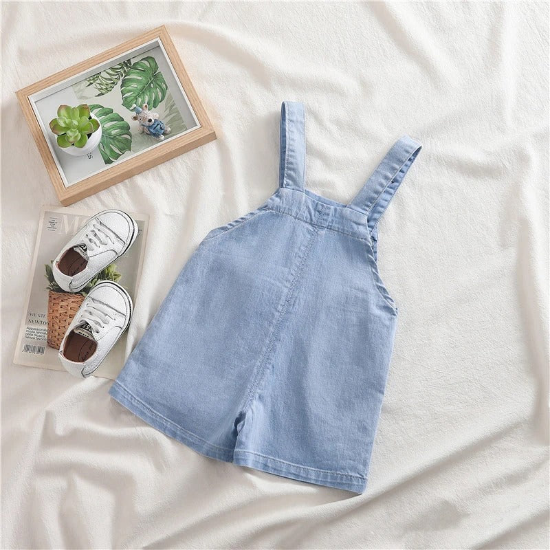 Light Denim Unisex Kids 3D Teddy Jumpsuit – Stylish and Durable One-Piece Outfit