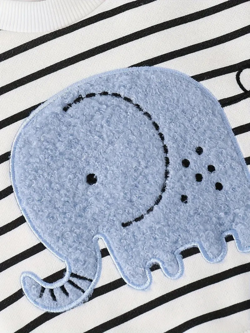 Lil Elephant Boys T-Shirt and Denim Set – Soft Cotton Blend Casual Outfit