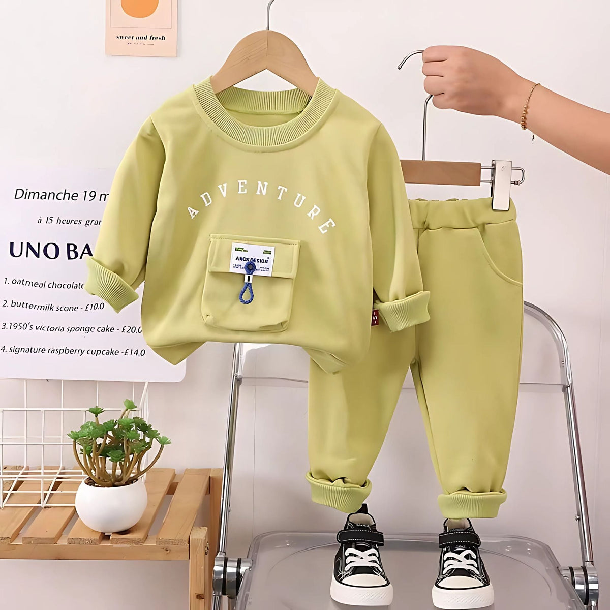 Little Boys Adventure Cotton Blend Outfit Set – Comfortable and Stylish Two-Piece Clothing