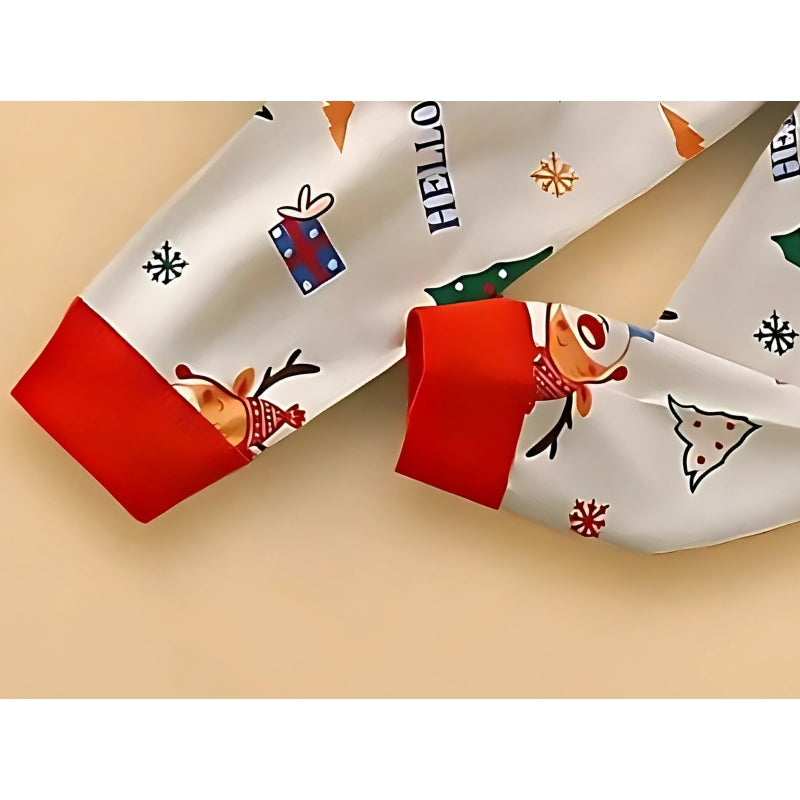 Little Boys and Girls Holiday Lounge Set – Soft Cotton Blend Christmas and New Year Outfit
