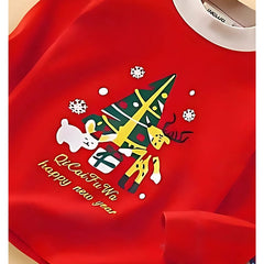 Little Boys and Girls Holiday Lounge Set – Soft Cotton Blend Christmas and New Year Outfit