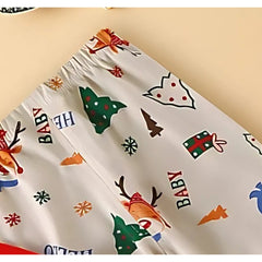 Little Boys and Girls Holiday Lounge Set – Soft Cotton Blend Christmas and New Year Outfit