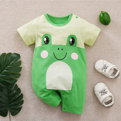 Charming Frog Baby Romper for Boys and Girls – Soft Cotton