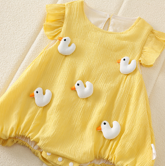 Little Frill Love Baby Girls Cotton Blend Romper – Soft and Stylish One-Piece Outfit