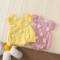 Little Frill Love Baby Girls Cotton Blend Romper – Soft and Stylish One-Piece Outfit