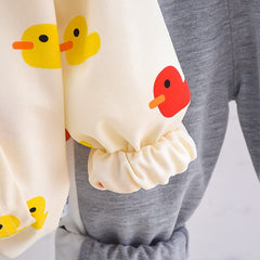 Little Quack Boys Hoodie Sweat Suit Set – Soft Cotton Two-Piece Outfit for Toddlers and Kids