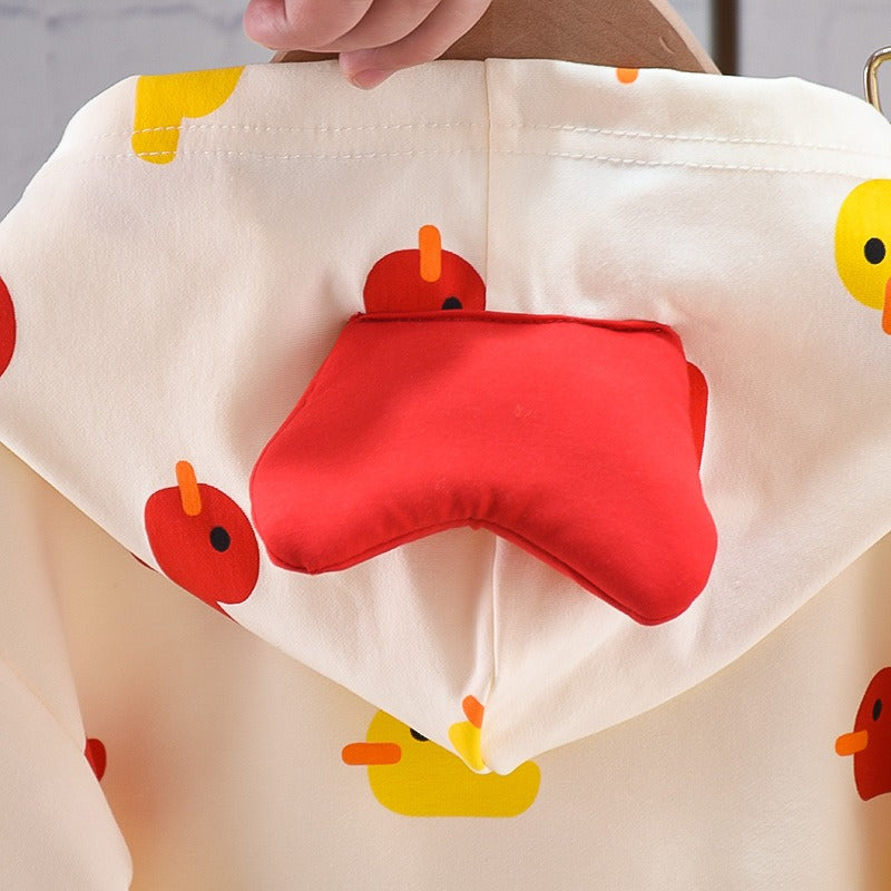 Little Quack Boys Hoodie Sweat Suit Set – Soft Cotton Two-Piece Outfit for Toddlers and Kids