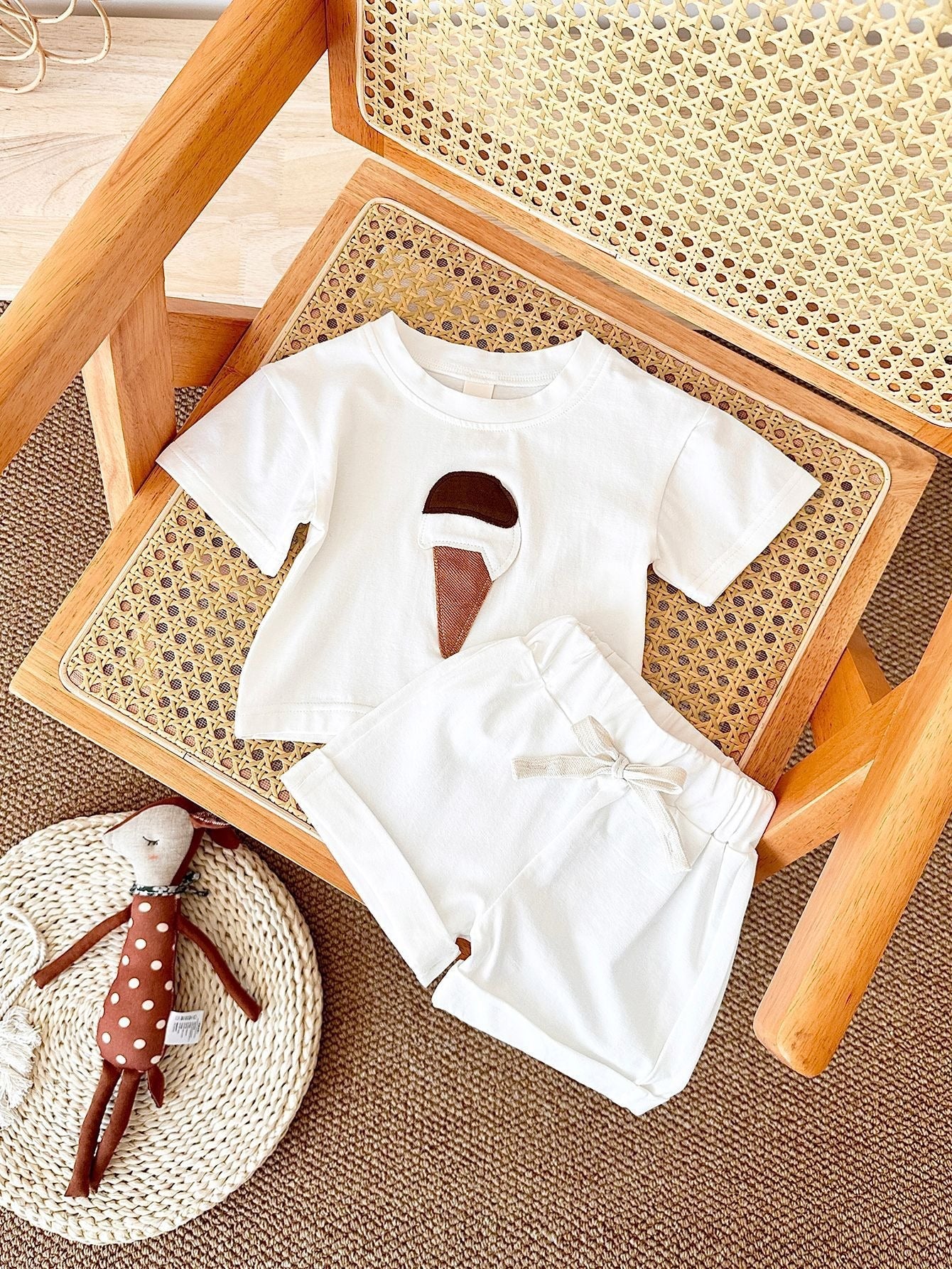 Little Scoops Boys and Girls Cotton Co-ord Set – Comfortable Two-Piece Outfit for Toddlers and Kids