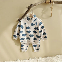 Little Sky Walker Girls and Boys Cotton Co-ords Set – Sweatshirt and Pants Outfit for Toddlers and Kids
