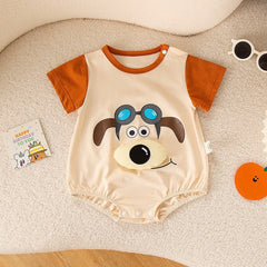 Dog My Friend Baby Boys and Girls Cotton Romper – Soft and Comfortable Infant Outfit