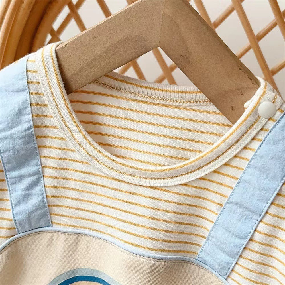 Mini Sunshine Baby Boys Cotton Romper – Soft Breathable Infant Jumpsuit for Everyday Wear