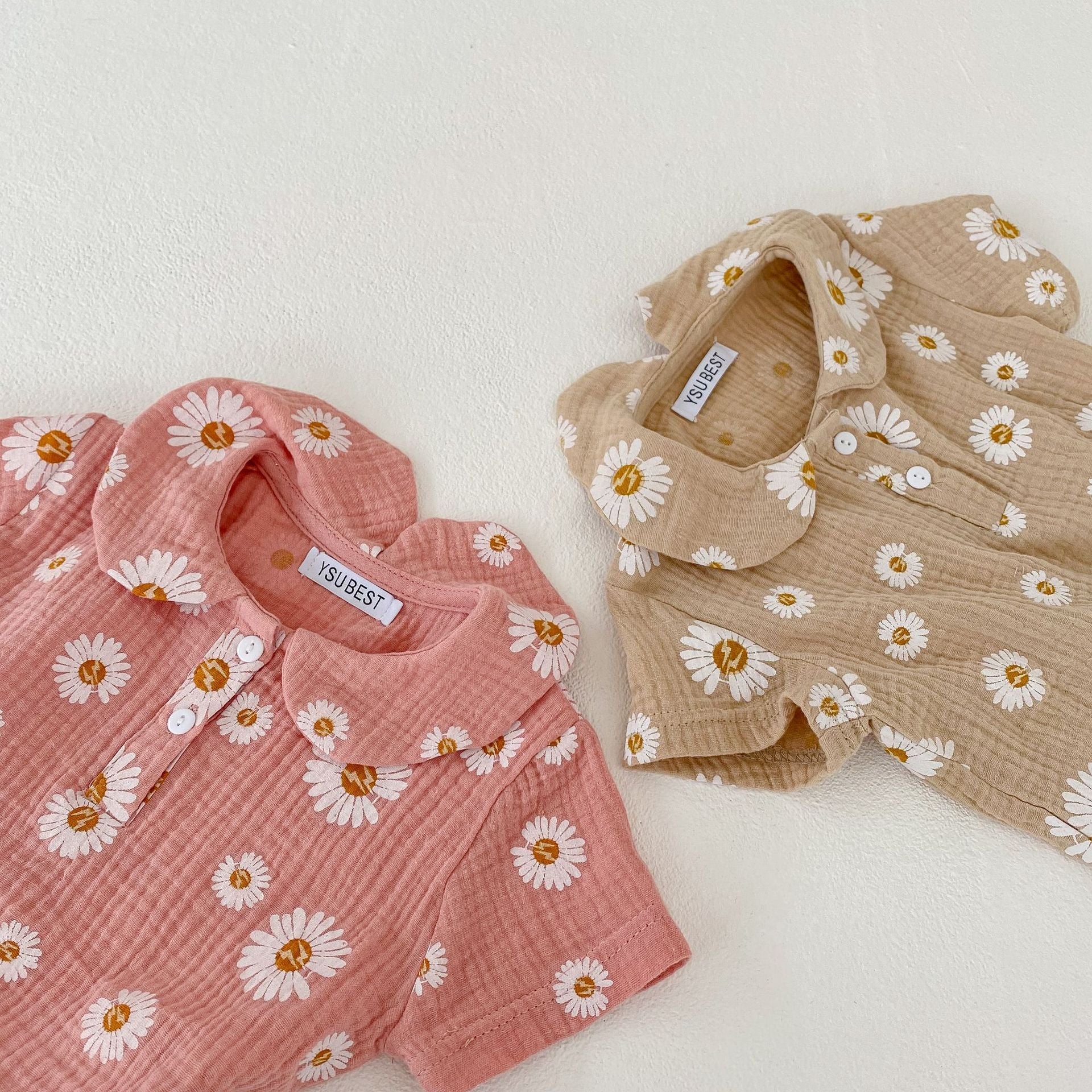 Minimalist Baby Top and Shorts Girls Set – Soft Cotton Summer Outfit