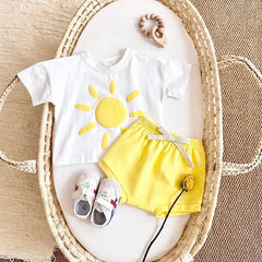 Miss Good Vibes Two-Piece Girls Set – Soft Cotton Casual Outfit