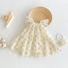 Baby Girls Sequin Party Dress – Soft Cotton Lined Princess Outfit