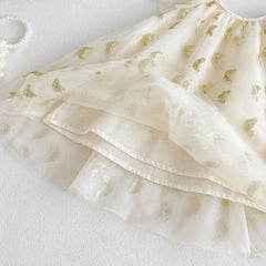 Baby Girls Sequin Party Dress – Soft Cotton Lined Princess Outfit