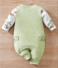 Green Vacation Baby Boys and Girls Romper – Soft Cotton One-Piece Outfit