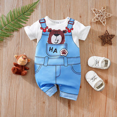 Pocket Bear Little Baby Boys and Girls Romper – Soft Cotton Unisex One-Piece