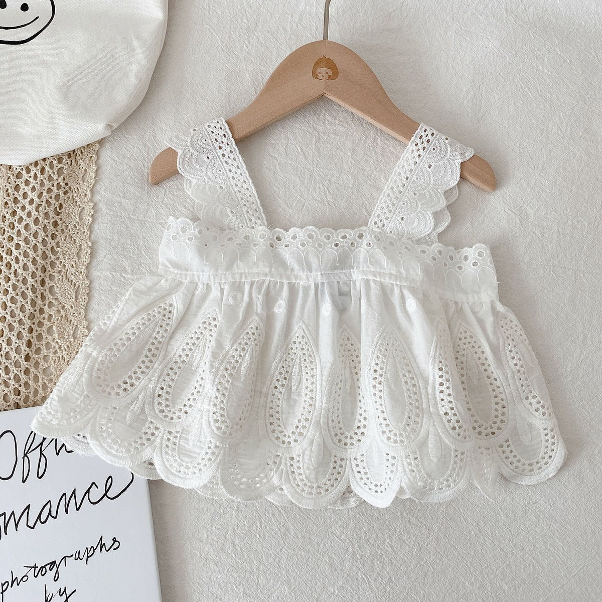 Ivory Love Baby Girls Top and Skorts Set – Cotton and Denim Two-Piece Outfit