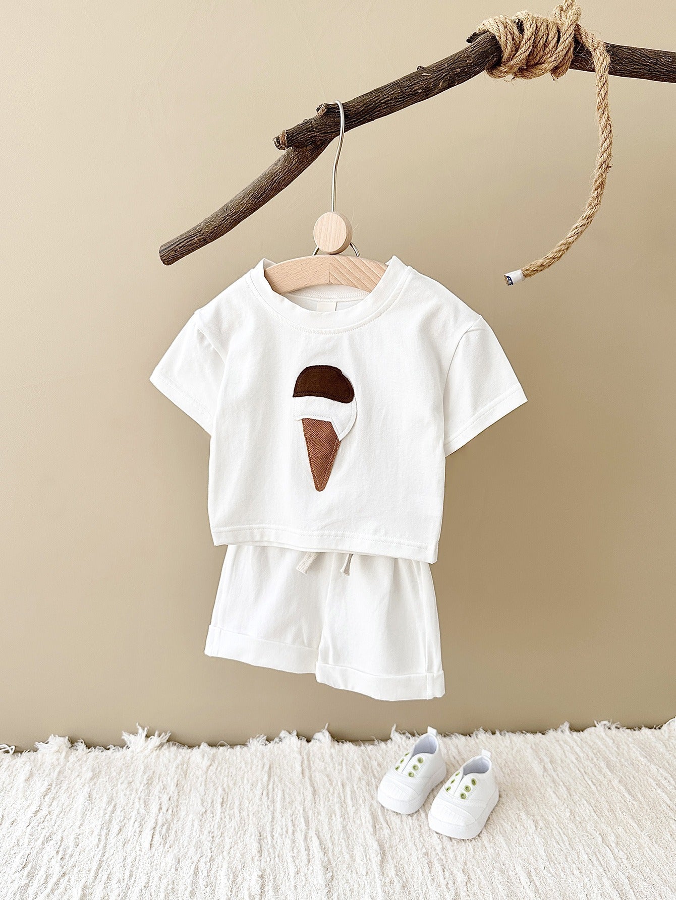 Little Scoops Boys and Girls Cotton Co-ord Set – Comfortable Two-Piece Outfit for Toddlers and Kids