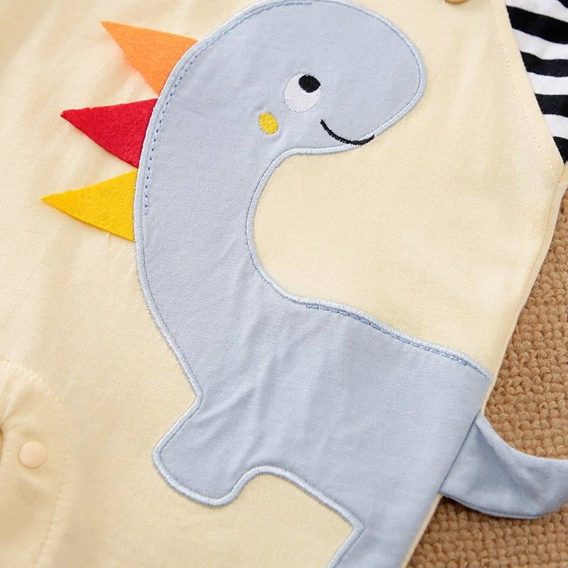 Fun Dino Baby Boys and Girls Cotton Romper Jumpsuit – Comfortable One-Piece Outfit