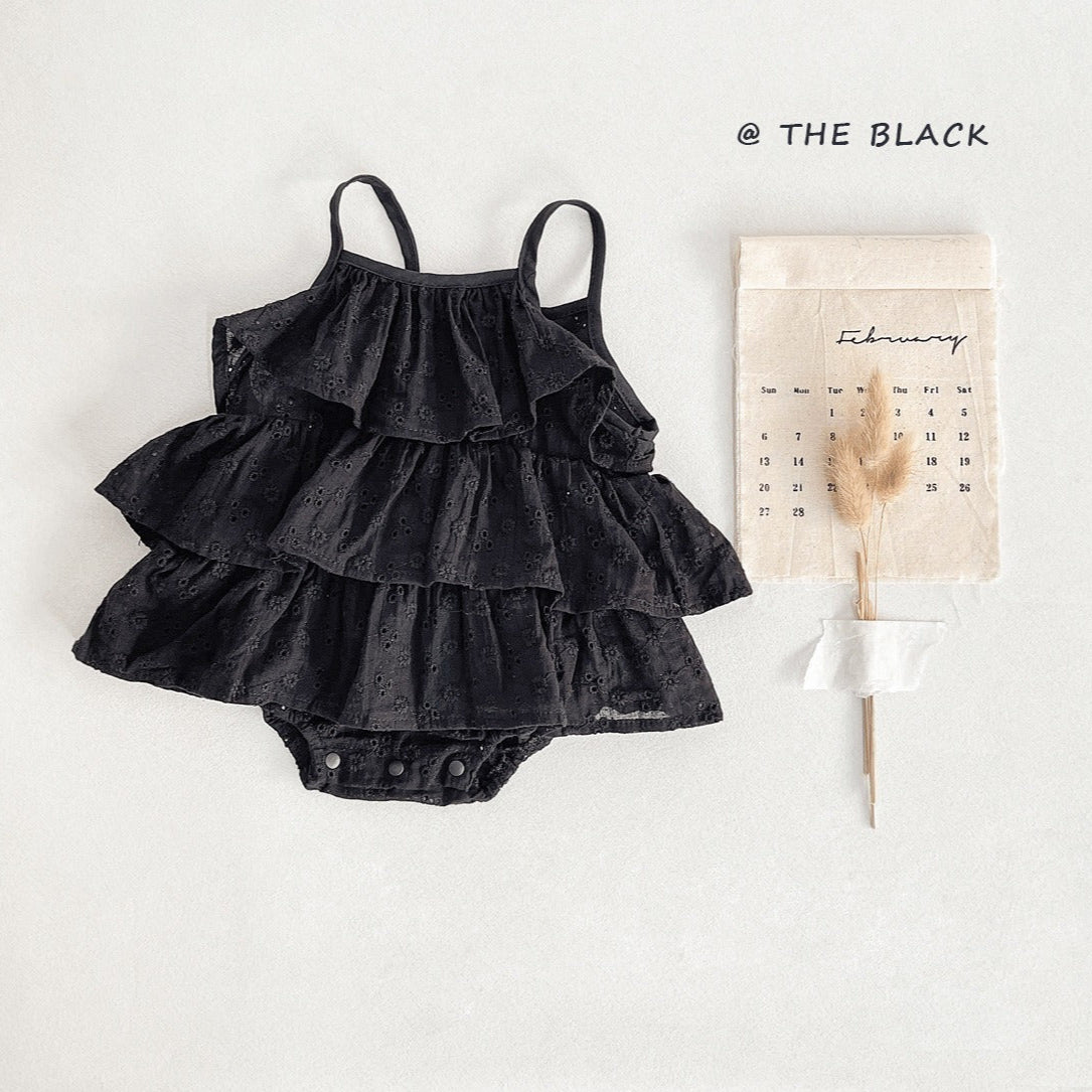 Riley Baby Girls Breathable Cotton Romper Dress – Lightweight Summer Outfit