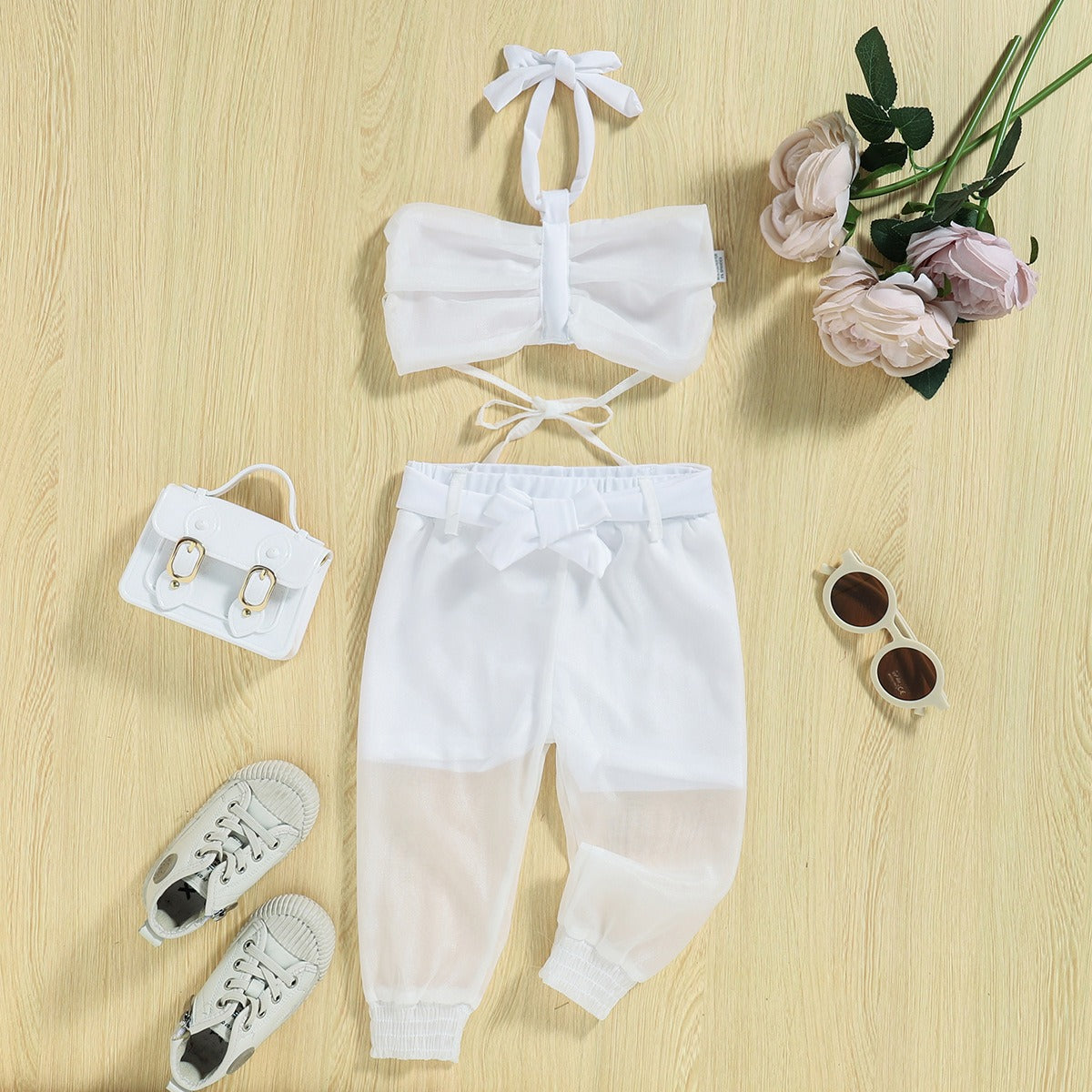 Pretty Party Baby Girls Fabulous Set – Elegant Polycotton Outfit for Special Occasions