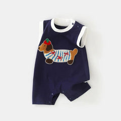 Oliver Breeze Baby Boys Romper – Soft Cotton Infant One-Piece Outfit