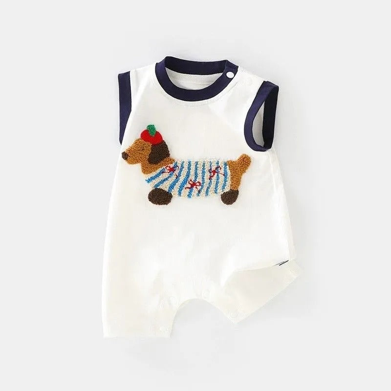 Oliver Breeze Baby Boys Romper – Soft Cotton Infant One-Piece Outfit