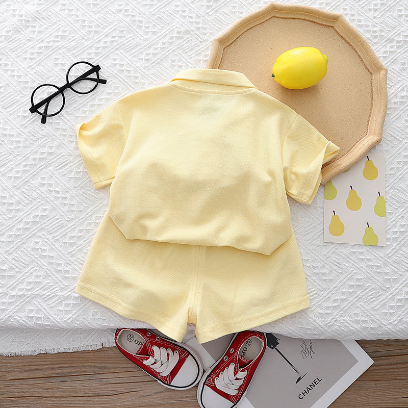 Pastel Baby Girl Co-ord with 3D Flower – Soft Cotton Two-Piece Outfit for Toddlers