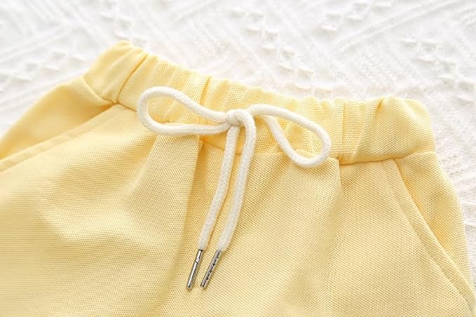 Pastel Baby Girl Co-ord with 3D Flower – Soft Cotton Two-Piece Outfit for Toddlers
