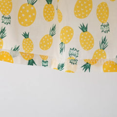 Pineapple Fairy Girls Dress – Soft Cotton Lined Summer Outfit