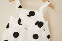 Polka Pop Baby Boys and Girls Jumpsuit with Hat – Soft Cotton Unisex Outfit