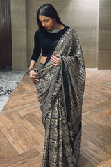 Ready-to-Wear Digital Printed Crape Silk Saree