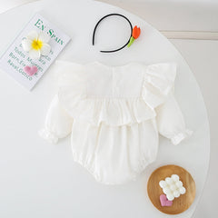Rainbow Flower Matching Girls Romper and Dress – Soft Cotton Summer Outfit