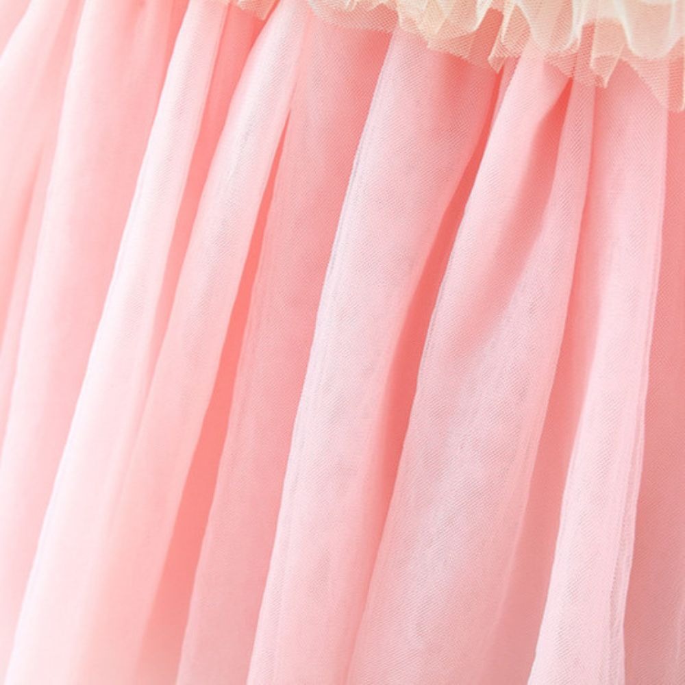 Rainbow Frill Girls Princess Dress – Soft Cotton Party Outfit