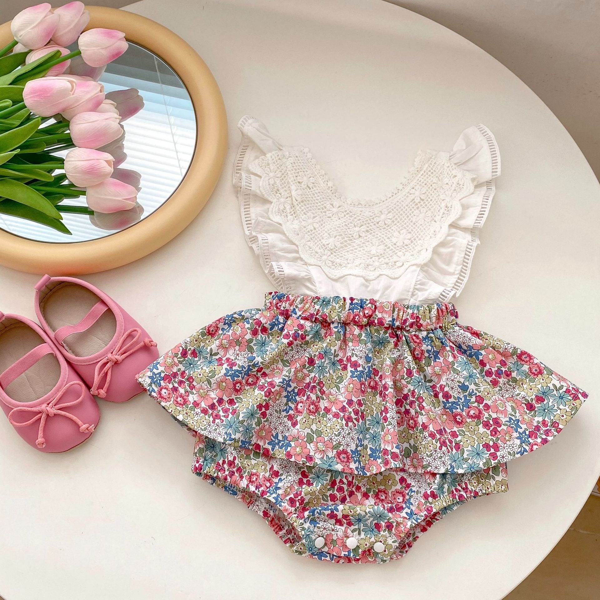 Ruby Posh Baby Girls Romper Dress – Soft Cotton Party & Casual Wear