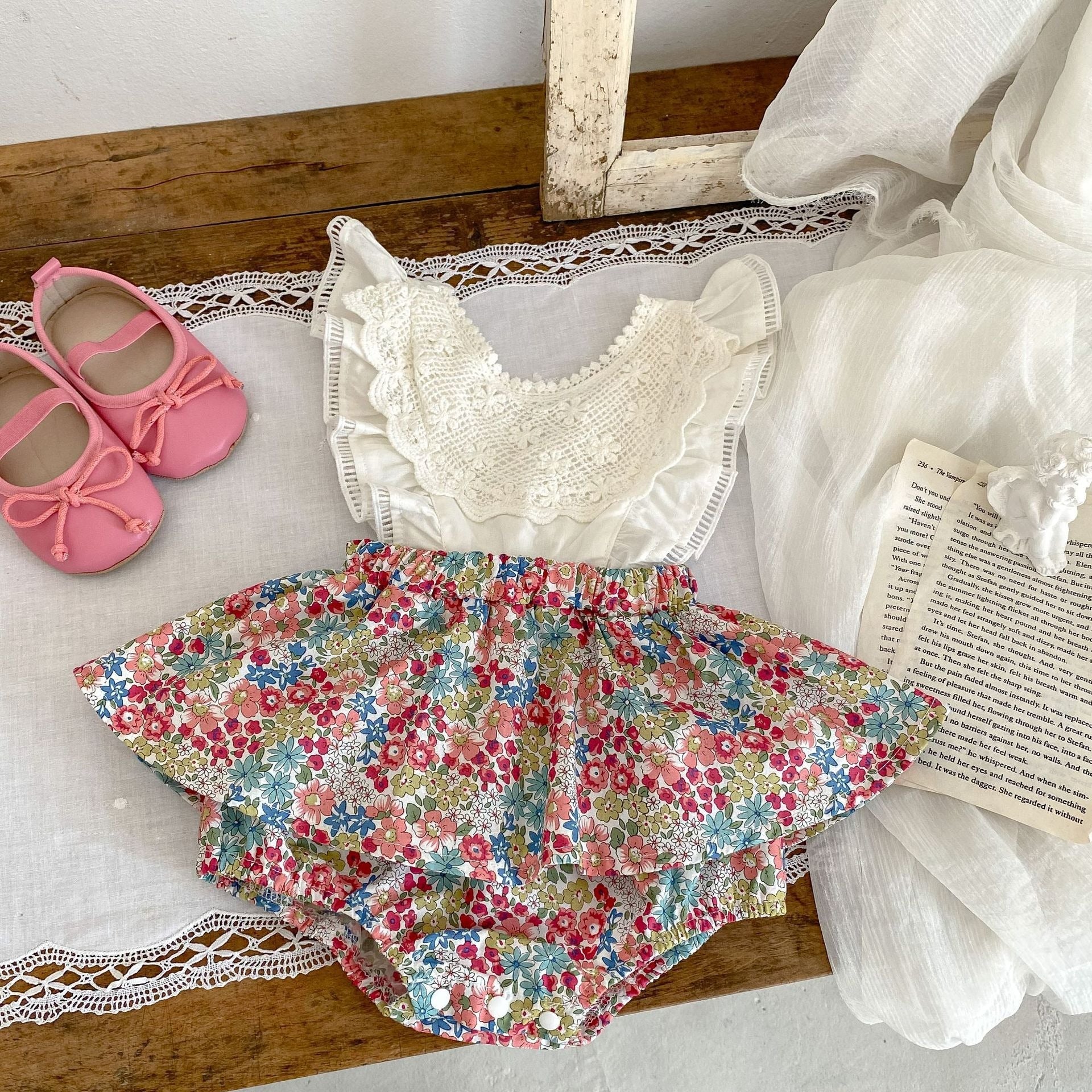 Ruby Posh Baby Girls Romper Dress – Soft Cotton Party & Casual Wear