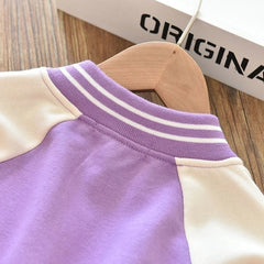 Pretty Purple Girls and Boys Buttoned Top – Soft Cotton Blend Unisex Shirt