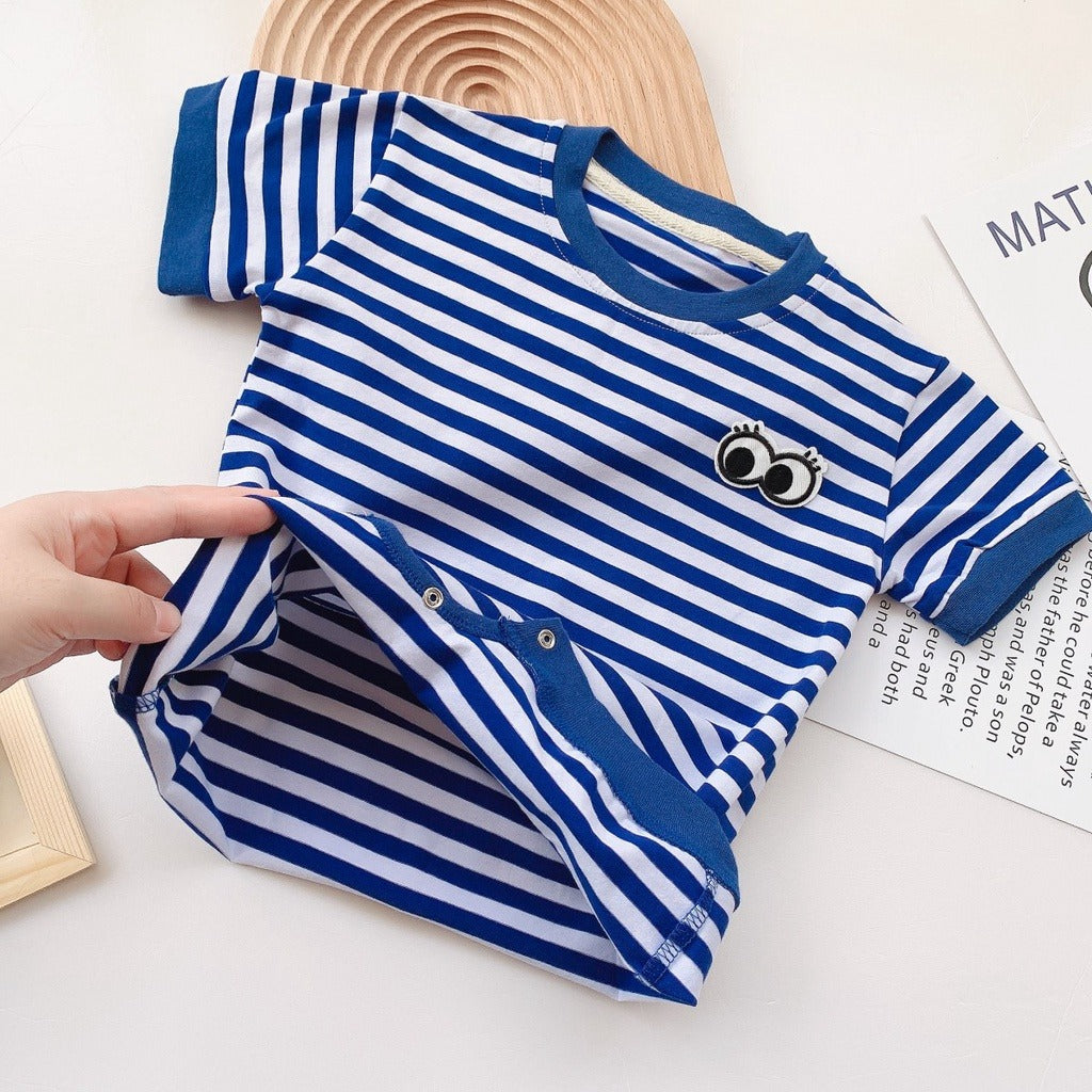 Mushy Eyes Baby Boys and Girls Romper – Soft Cotton Blend Unisex Outfit