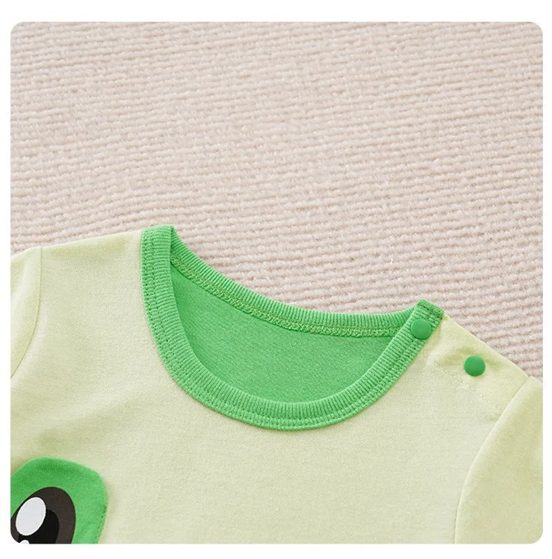 Charming Frog Baby Romper for Boys and Girls – Soft Cotton
