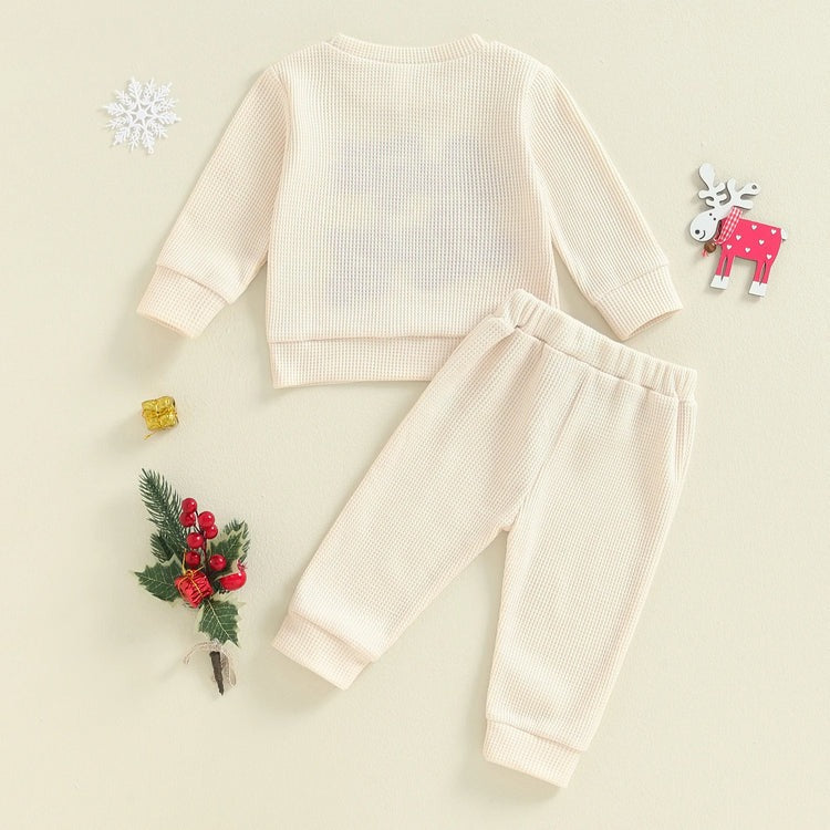Santa Baby Boys & Girls Comfy Co-ord Set – Soft Cotton Blend Christmas Outfit